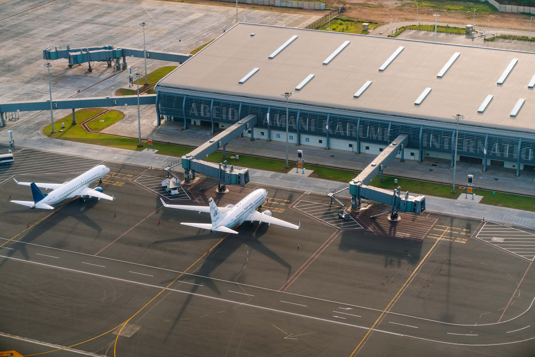 Aerial view of Cairo International Airport — main airport for Cairo