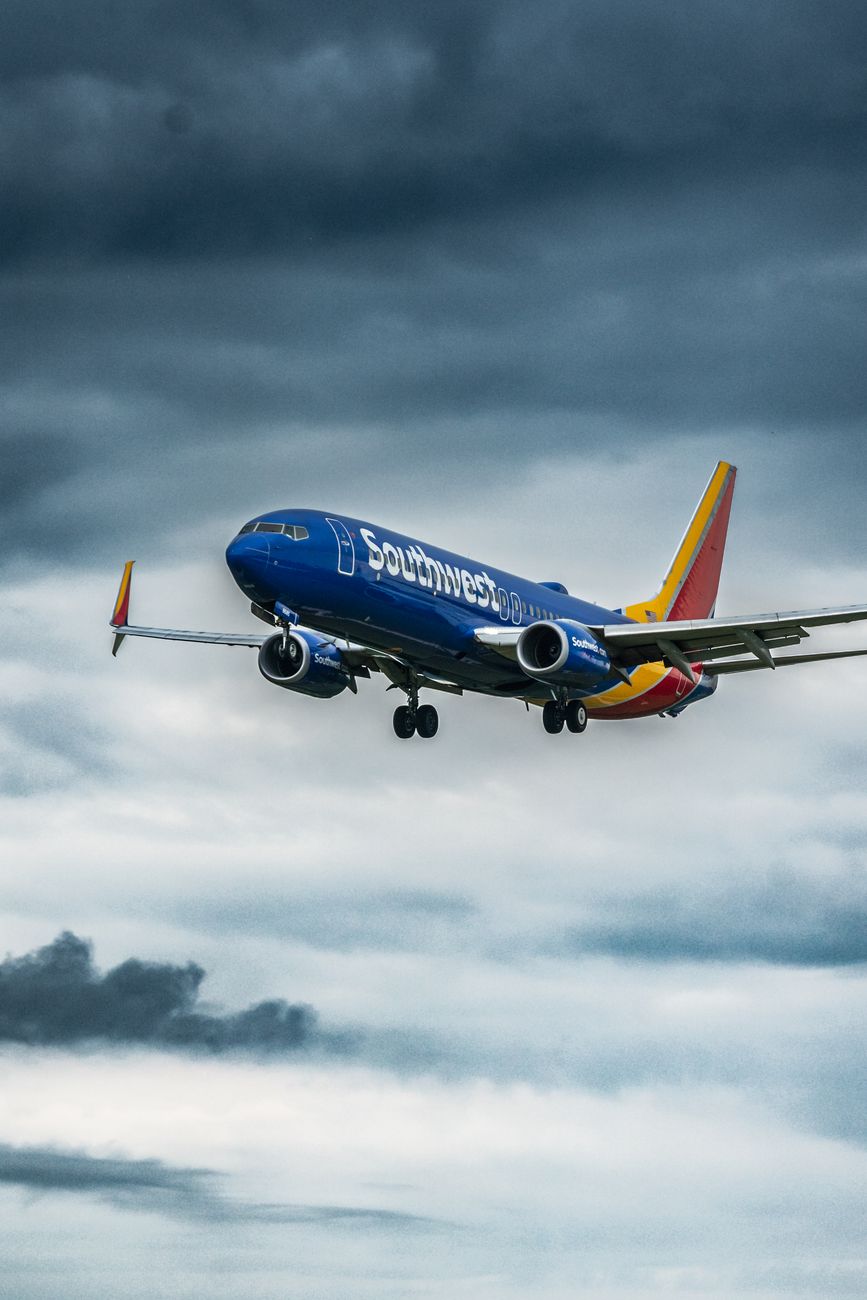 Boeing 737 aircraft in flight