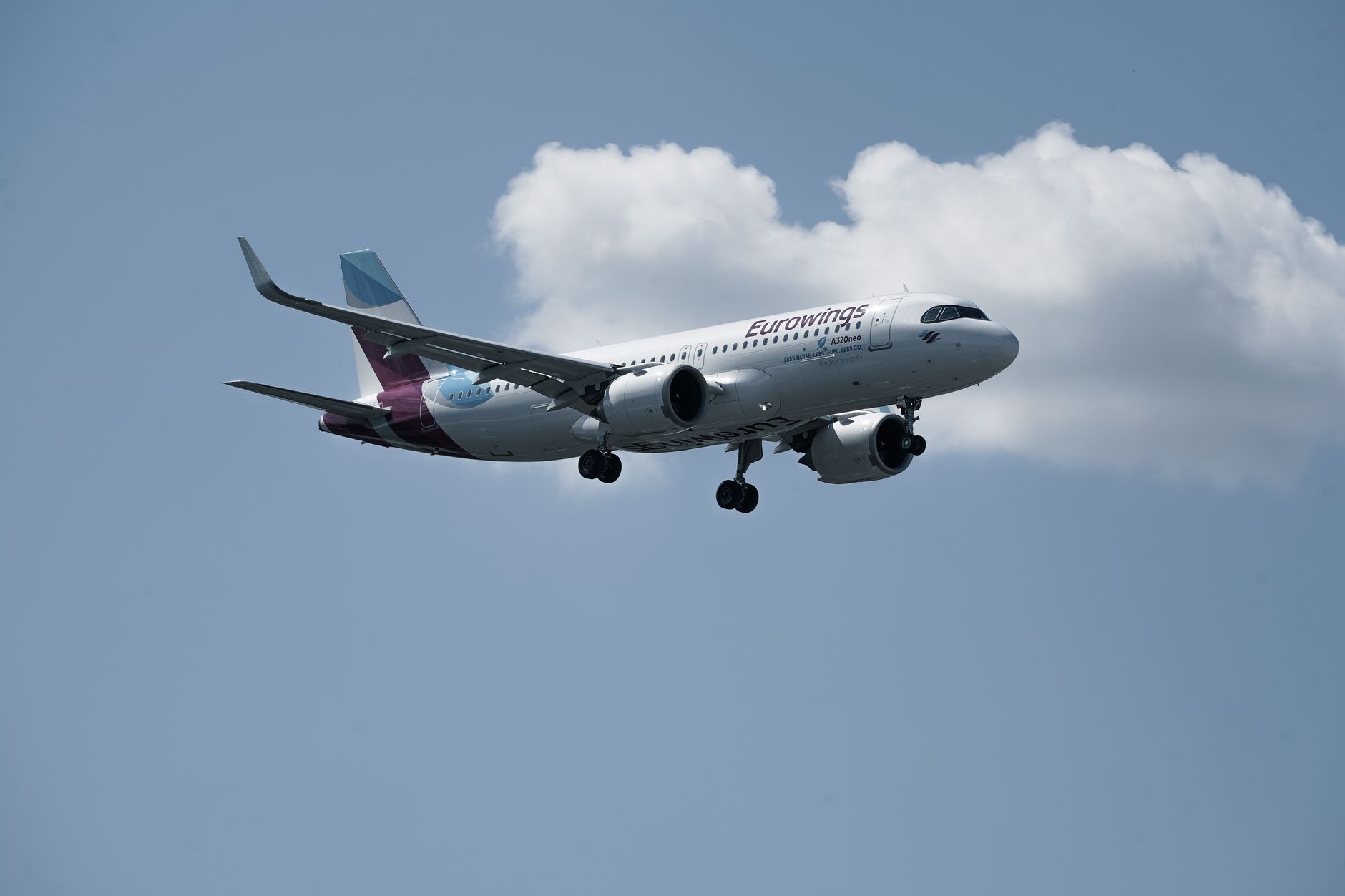 EgyptAir Airbus A320 in flight